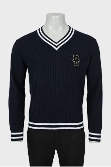 Men's dark blue jumper