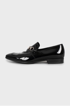 Men's patent leather shoes