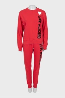Sports red suit
