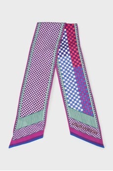 Printed silk scarf