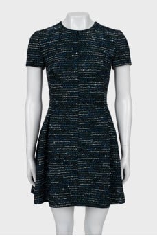 Fitted dress with zipper