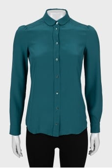 Slim fit silk shirt