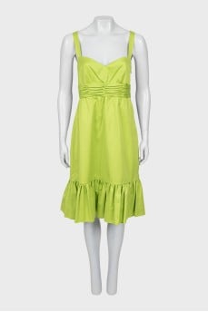 Light green sundress with frills at the bottom