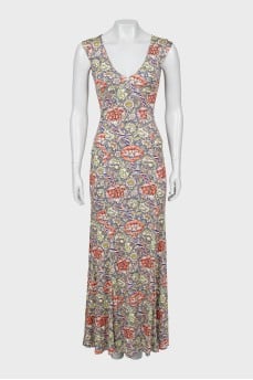 Fitted sundress in print