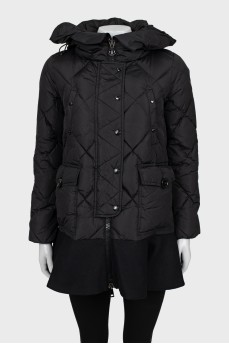 Quilted A-line jacket