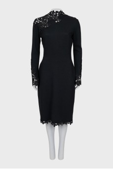Black fitted dress