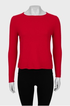 Cropped cashmere sweater