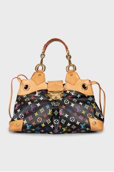 Tote bag with gold-tone hardware