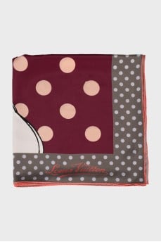 Printed silk scarf