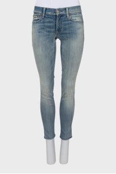 Low Rise Blue Skinny Jeans