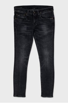 Gray skinny jeans