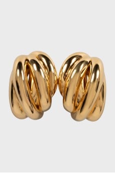 Massive clip-on earrings