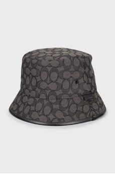 Men's Panama hat in signature print
