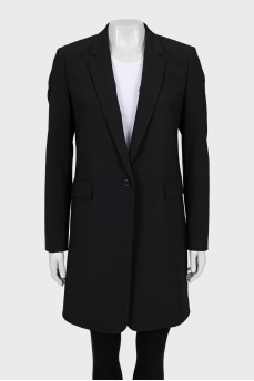 Longline jacket with button