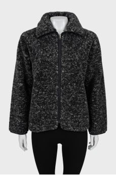 Eco-fur jacket with tag
