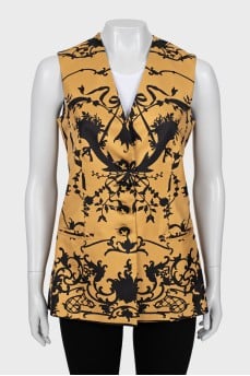 Vintage silk vest