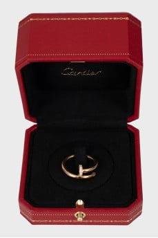 Gold ring with diamonds Juste un Clou