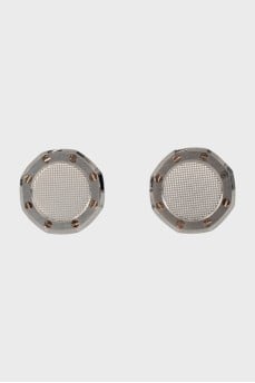 Silver men's cufflinks