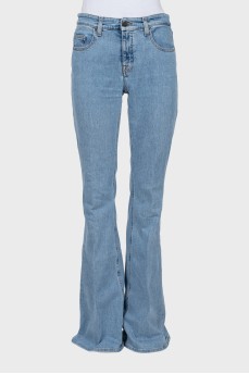 Light blue flared jeans