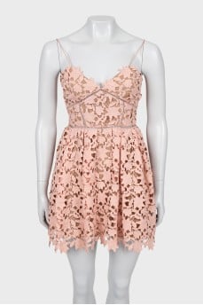 Mini dress with straps