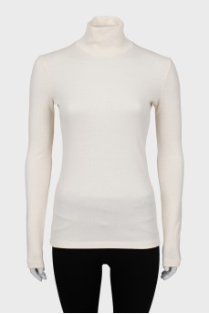 Slim fit beige golf