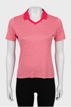 Printed cropped T-shirt