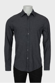 Men's gray fitted shirt