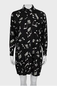 Loose fit shirt dress