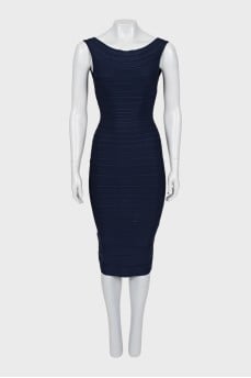 Bodycon dress with back zip