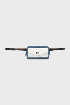 Belt bag with silver logo