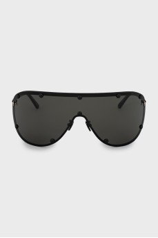 Black sunglasses mask