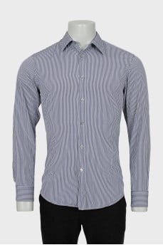 Men's fine striped shirt