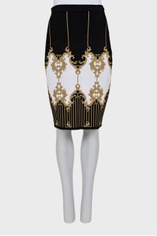 Pencil skirt with zipper