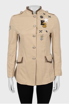 Long jacket with decor
