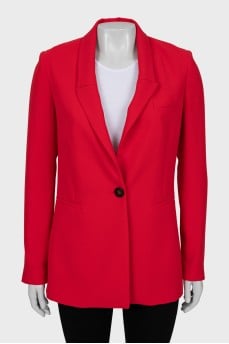 Red slim fit jacket