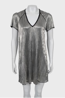 A-line dress with V-neck
