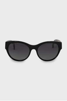 Sunglasses with silver logo