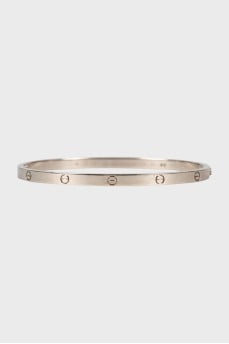 Love bracelet in white gold