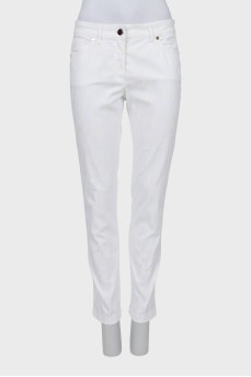 Джинси slim fit в анімалістичний принт