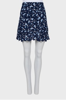Mixed color miniskirt