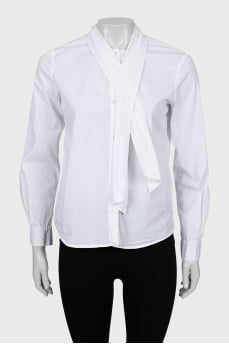 Straight-fit shirt with ties