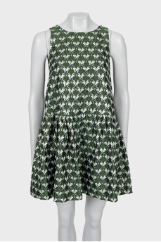 Printed A-line dress