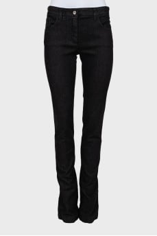Mid-rise jeans with tag