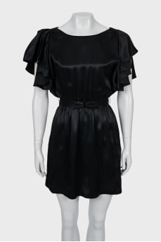 Mini dress with V back