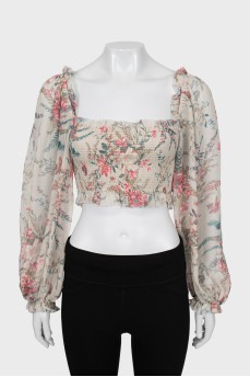 Long Sleeve Silk Blouse