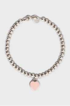 Silver bracelet with pendant