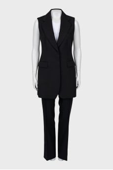 Wool suit with vest