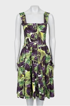 Slim fit sundress in floral print