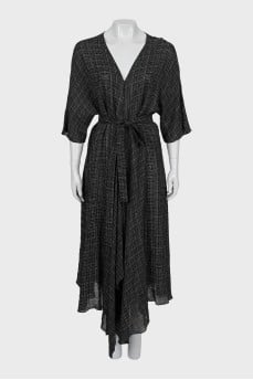 Checkered shift dress