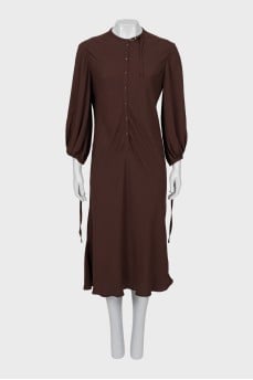 Vintage button down midi dress
